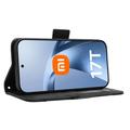 Custodia a portafoglio per Xiaomi 17T Pro - Nera