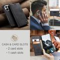 Custodia a Portafoglio Caseme 013 Serie per Xiaomi 17T Pro - Nera