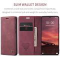 Custodia a Portafoglio Caseme 013 Serie per Xiaomi 17T Pro - Rossa