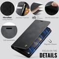 Custodia a portafoglio in pelle di vitello con blocco RFID Xiaomi 17T Pro Caseme 033 - Nera