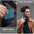 Custodia a portafoglio in pelle di vitello con blocco RFID Xiaomi 17T Pro Caseme 033 - Verde