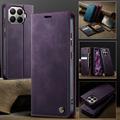 Custodia a portafoglio in pelle di vitello con blocco RFID Xiaomi 17T Pro Caseme 033 - Viola