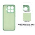 Custodia in silicone liquido con cinghia a mano per Xiaomi 17T Pro - Verde