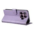 Custodia a portafoglio trapuntata lusso per Xiaomi 17T Pro - Viola