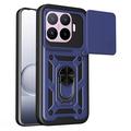Custodia ibrida con anello rotante e protezione per fotocamera per Xiaomi 17T Pro - Blu