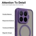 Custodia MagSafe UltraGuard Matte per Xiaomi 17T Pro - Viola scuro