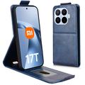 Xiaomi 17T Pro Custodia verticale con supporto - Blu scuro