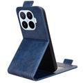 Xiaomi 17T Pro Custodia verticale con supporto - Blu scuro