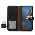 Custodia in pelle a portafoglio Xiaomi 17T Pro con RFID - Nera