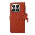 Xiaomi 17T Pro Custodia in pelle a portafoglio con RFID - Marrone