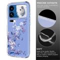 Custodia in TPU con motivo floreale per Xiaomi 18 Pro - Viola