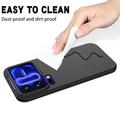 Custodia in silicone liquido con cinghia a mano per Xiaomi 18 Pro - Nera