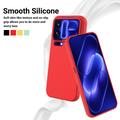 Custodia in silicone liquido con cinghia a mano per Xiaomi 18 Pro - Rossa