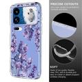 Custodia in TPU con motivo floreale per Xiaomi 18 Pro Max - Glicine