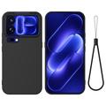 Custodia in silicone liquido con cinghia a mano per Xiaomi 18 Pro Max