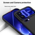 Custodia in silicone liquido con cinghia a mano per Xiaomi 18 Pro Max - Nera