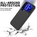 Custodia in silicone liquido con cinghia a mano per Xiaomi 18 Pro Max - Nera