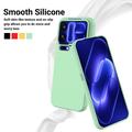Custodia in silicone liquido con cinghia a mano per Xiaomi 18 Pro Max - Verde