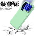 Custodia in silicone liquido con cinghia a mano per Xiaomi 18 Pro Max - Verde