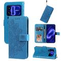 Custodia a portafoglio Mandala per Xiaomi 18 Pro Max con cinturino da polso - Blu