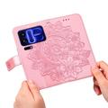 Custodia a portafoglio Mandala per Xiaomi 18 Pro Max con cinturino da polso - Rosa