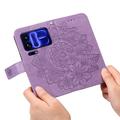 Custodia a portafoglio Mandala per Xiaomi 18 Pro Max con cinturino da polso - Viola