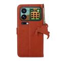 Xiaomi 18 Pro Max Custodia in pelle a portafoglio con RFID - Marrone