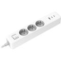 Multipresa Xiaomi da 20W, 2 porte USB-C e 1 porta USB-A - Spina UE, 2x USB-C, USB-A - Bianco
