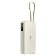 Power Bank Xiaomi 67W da 20000mAh con cavo USB-C integrato - Marrone chiaro
