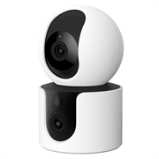 Xiaomi C300 Doppia fotocamera intelligente con rilevamento AI e visione notturna - Bianca