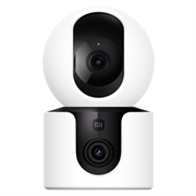 Xiaomi C300 Doppia fotocamera intelligente con rilevamento AI e visione notturna - Bianca
