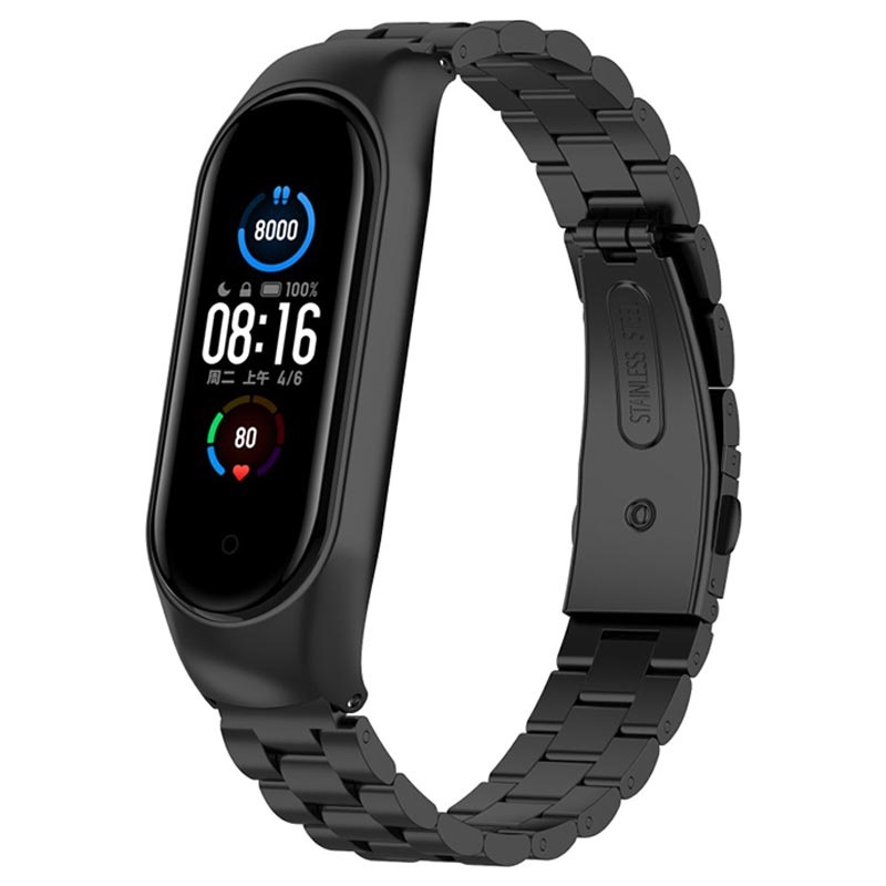 Cinturino in acciaio inossidabile Xiaomi Mi Band 5/6 - Nero