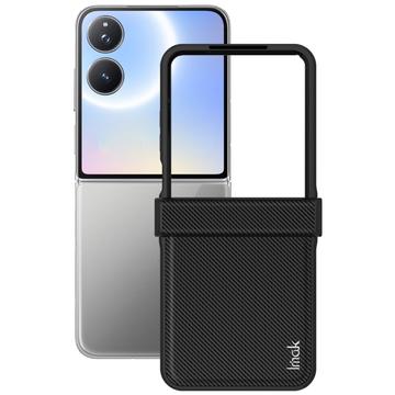 Custodia ibrida Imak Ruiyi per Xiaomi Mix Flip 2 - Fibra di Carbonio - Nera