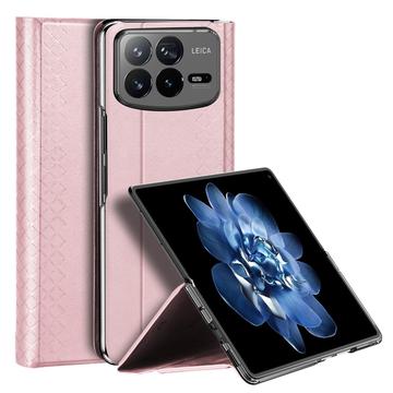  Custodia Flip Dux Ducis Bril per Xiaomi Mix Fold 4 - Rosa