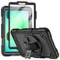 Custodia ibrida con cinturino e supporto Tech-Protect Solid360 per Samsung Galaxy Tab A9/A11 - Nera