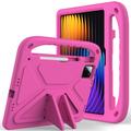 Custodia Antiurto per Bambini Xiaomi Pad 7/7 Pro/8/8 Pro/Poco Pad X1 - Rosa Neon