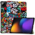 Custodia Smart Folio serie Tri-Fold per Xiaomi Pad 7/7 Pro/Pad 8/Poco Pad X1 - Graffiti