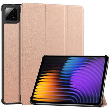 Custodia Smart Folio serie Tri-Fold per Xiaomi Pad 7/7 Pro - Rosa Oro