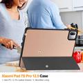 Custodia Smart Folio serie Tri-Fold per Xiaomi Pad 9 Pro - Oro rosa