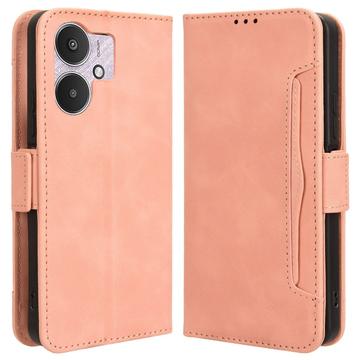 Custodia a Portafoglio Serie Cardholder per Xiaomi Poco M6/Redmi 13R - Rosa