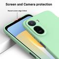 Custodia in silicone liquido con cinghia a mano per Xiaomi Poco C81 Pro - Verde