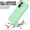 Custodia in silicone liquido con cinghia a mano per Xiaomi Poco C81 Pro - Verde
