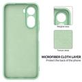 Custodia in silicone liquido con cinghia a mano per Xiaomi Poco C81 Pro - Verde
