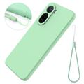 Custodia in silicone liquido con cinghia a mano per Xiaomi Poco C81 Pro - Verde