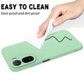 Custodia in silicone liquido con cinghia a mano per Xiaomi Poco C81 Pro - Verde