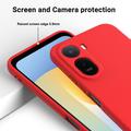 Custodia in silicone liquido con cinghia a mano per Xiaomi Poco C81 Pro - Rossa