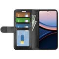 Xiaomi Poco C95 Pro Custodia a portafoglio con supporto - Nera