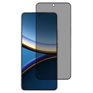 Salvaschermo in Vetro Temperato a Copertura Totale Privacy per Xiaomi Poco F7 Pro - Bordo Nero