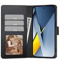 Custodia a portafoglio con magnete e supporto Tech-Protect per Xiaomi Poco F8 Ultra - Nera