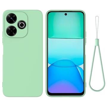 Custodia in Silicone Liquido per Xiaomi Poco M6 Plus - Verde